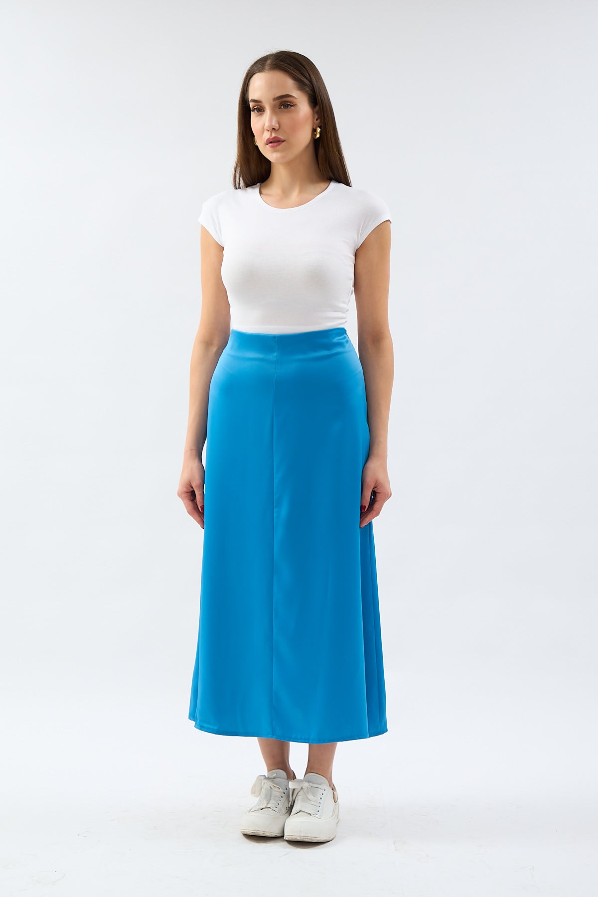 Midi Skirt Blue | CLOTHES | Skirt | Lebbse Midi Skirt Blue | CLOTHES | Skirt | Lebbse