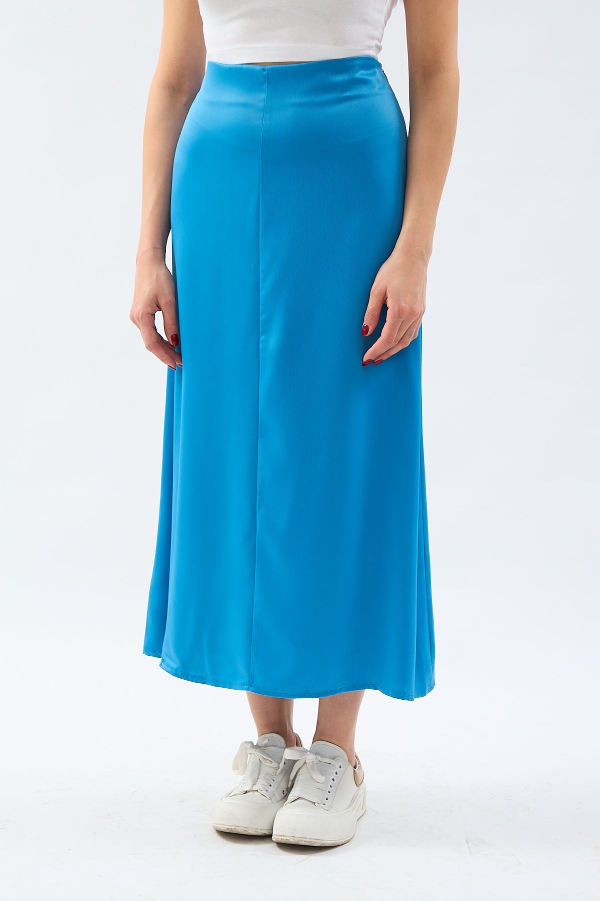 Midi Skirt Blue | CLOTHES | Skirt | Lebbse Midi Skirt Blue | CLOTHES | Skirt | Lebbse