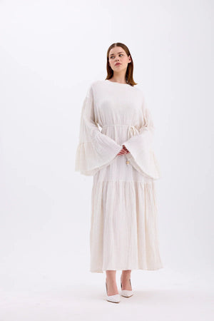 MILANO LINEN DRESS – NATURAL - Lebbse