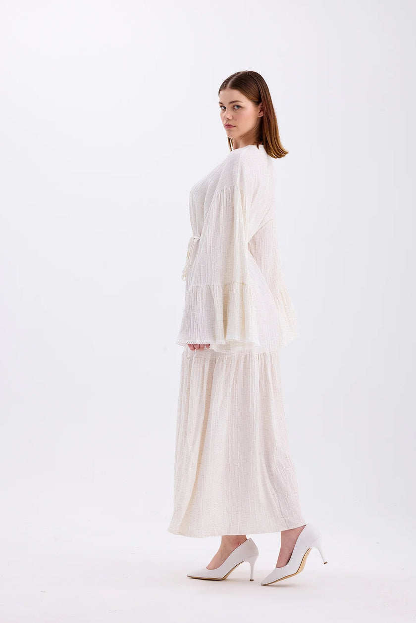 MILANO LINEN DRESS – NATURAL - Lebbse