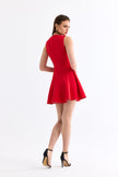 6- موديلات فساتين سهرة قصير باللون الأحمر - Mini Dress Red