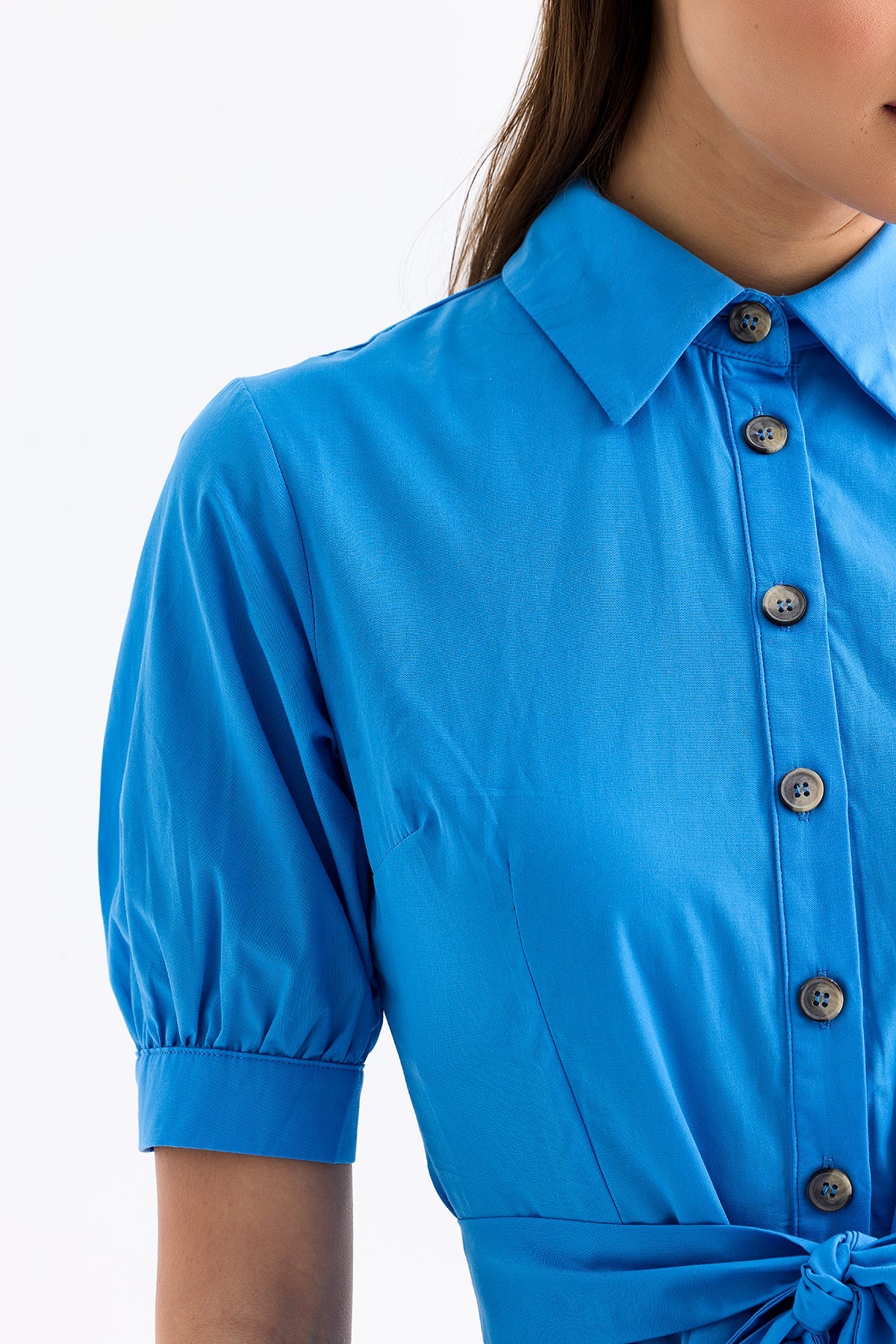 Mini Flared Dress Blue - Lebbse