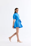 Mini Flared Dress Blue - Lebbse