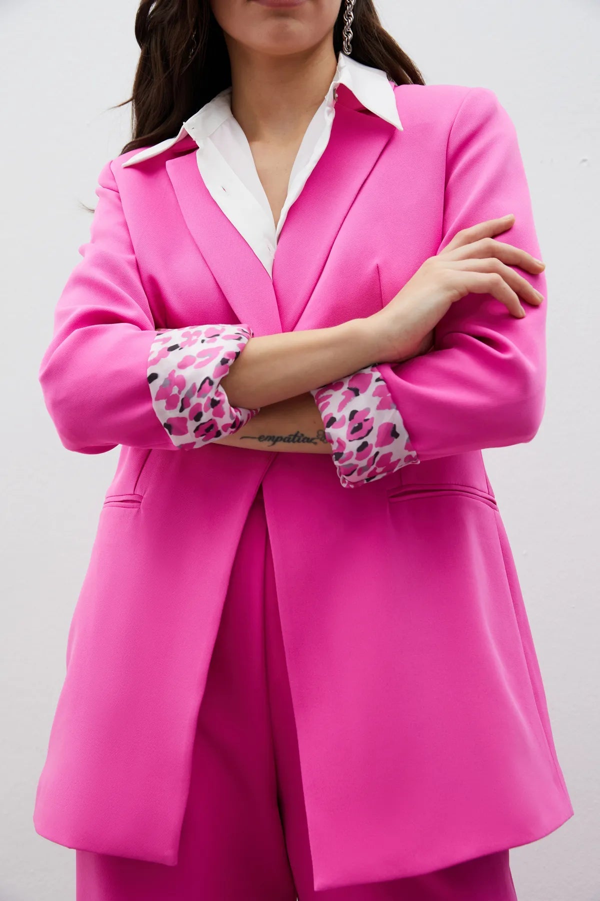 Mono Collar Classic Jacket - pink - Lebbse