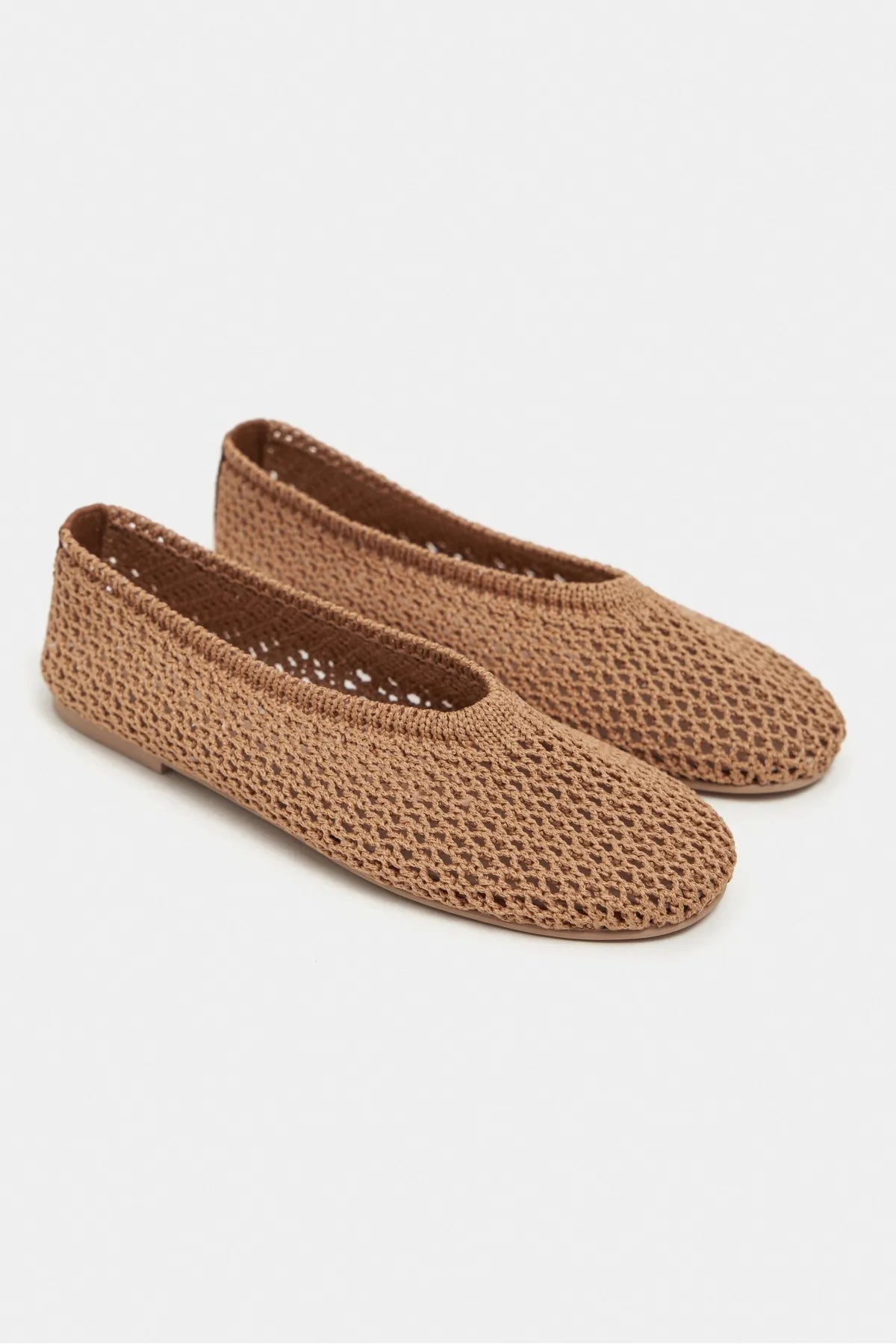 LIPS Tan Knit Mesh Flat Women’s Ballet Flats | Ballet Flats | FOOTWEAR | Lebbse LIPS Tan Knit Mesh Flat Women’s Ballet Flats | Ballet Flats | FOOTWEAR | Lebbse