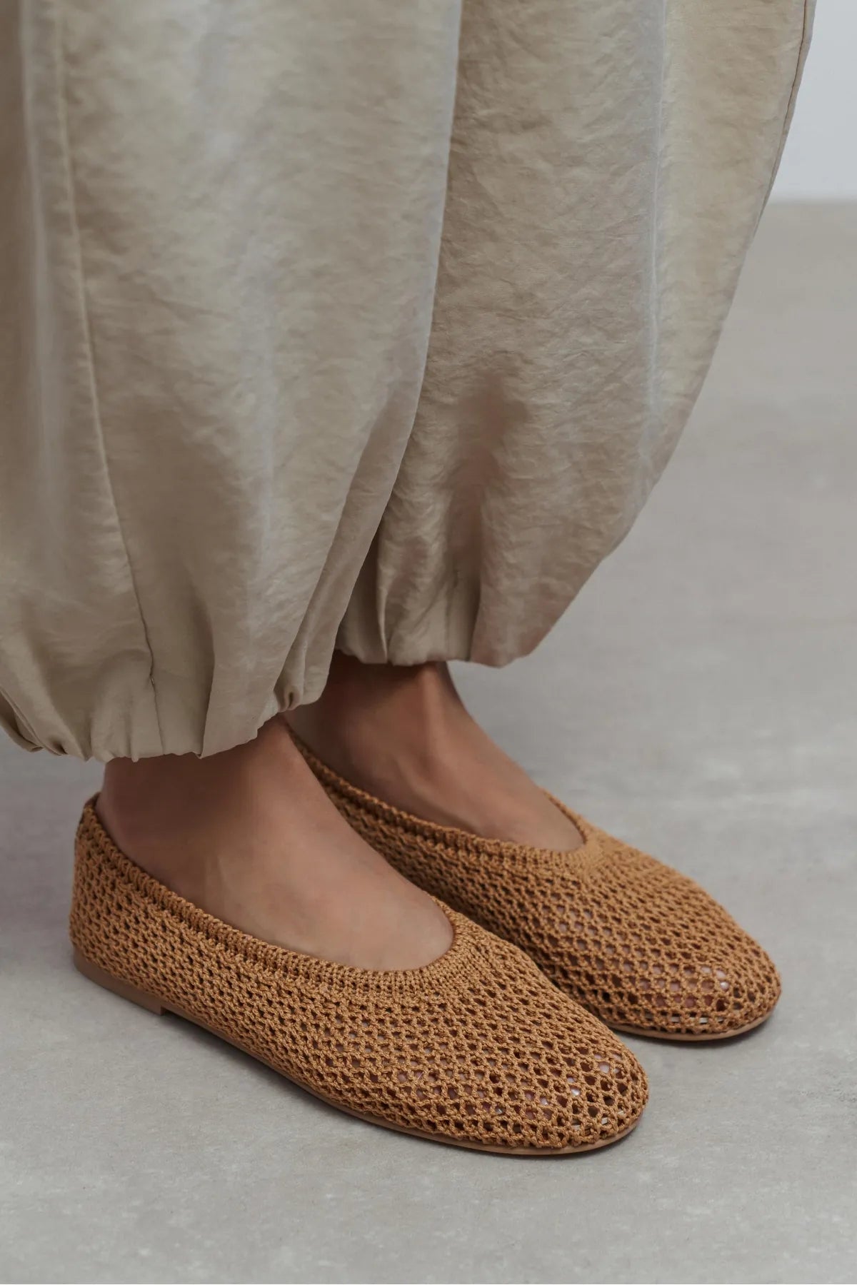 LIPS Tan Knit Mesh Flat Women’s Ballet Flats | Ballet Flats | FOOTWEAR | Lebbse LIPS Tan Knit Mesh Flat Women’s Ballet Flats | Ballet Flats | FOOTWEAR | Lebbse