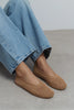 LIPS Dark Beige Knit Mesh Flat Women’s Ballet Flats