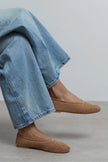 LIPS Dark Beige Knit Mesh Flat Women’s Ballet Flats