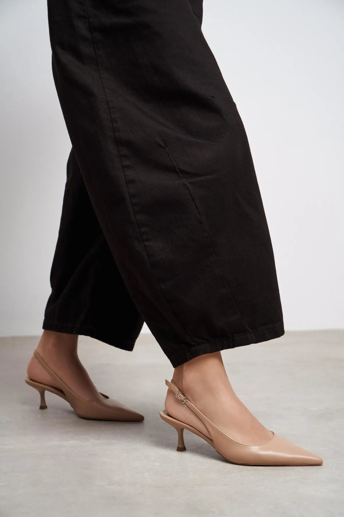 MEGY Nude Matte Pointed Toe Slingback Buckle Detail Women’s Heels | FOOTWEAR | Heels | Lebbse MEGY Nude Matte Pointed Toe Slingback Buckle Detail Women’s Heels | FOOTWEAR | Heels | Lebbse