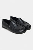AUDRE Black Matte Women’s Flat Loafers