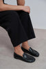 AUDRE Black Matte Women’s Flat Loafers