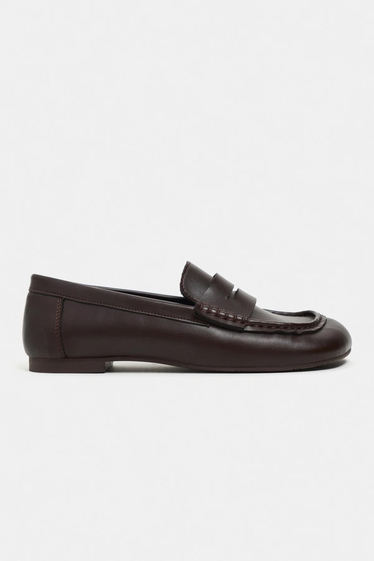 AUDRE Coffee Matte Women’s Flat Loafers