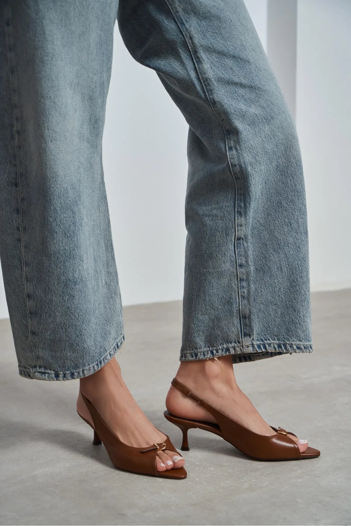 RONE Tan Matte Leather Pointed Toe Open Buckle Women’s Shoes - Pre order | FOOTWEAR | Heels | Lebbse RONE Tan Matte Leather Pointed Toe Open Buckle Women’s Shoes - Pre order | FOOTWEAR | Heels | Lebbse
