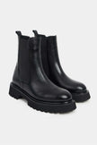 LENNON BLACK  WOMEN'S THICK-SOLED BOOTS WITH RUBBER DETAIL