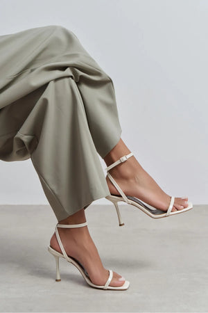 TAKI PEARL PATENT ANKLE STRAP DETAIL WOMEN’S HIGH HEELS