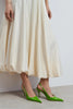 MEHRU Green Patent Buckle Detail Pointed Toe Women’s Heels
