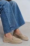 NADA Beige Suede Genuine Leather Women’s Loafer