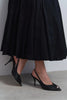 ROXY Black Satin Ankle Strap Open Toe Women’s Heels