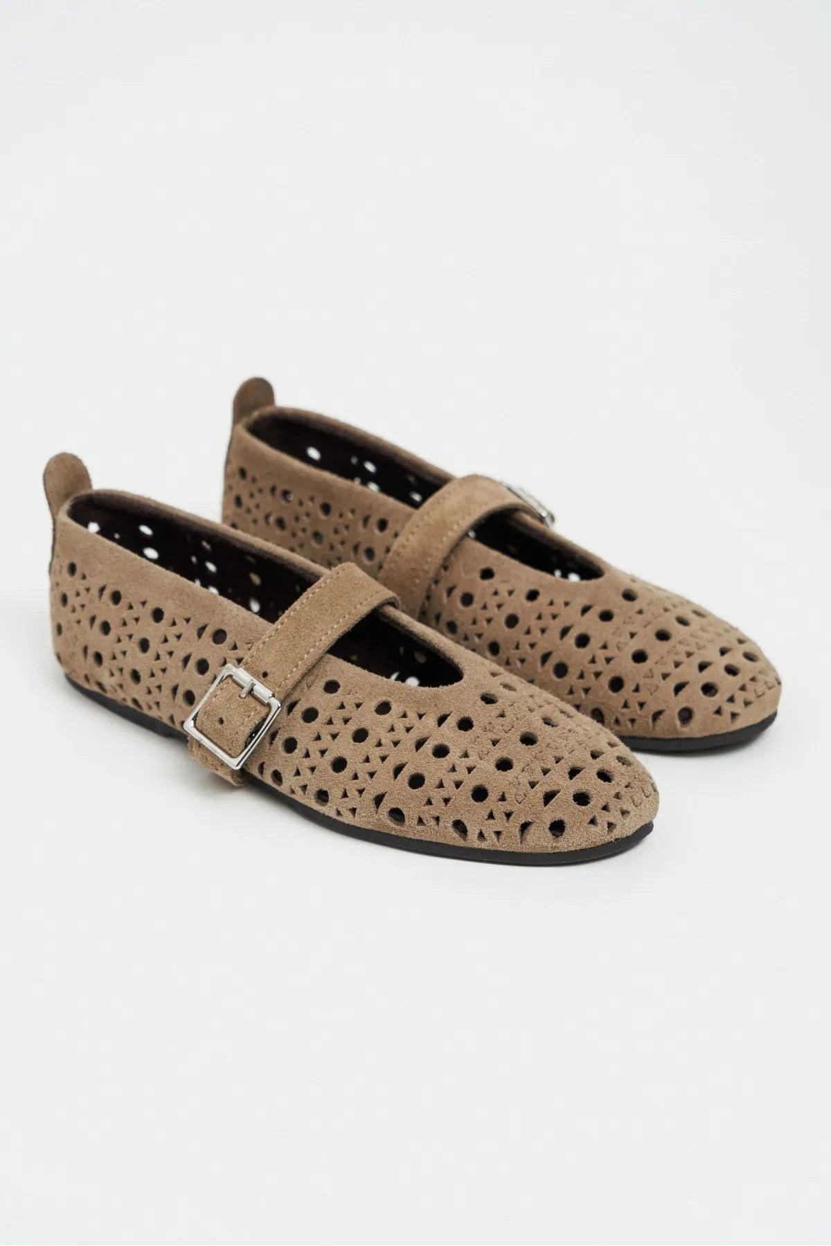 PATTER Rome Beige Suede Studded Genuine Leather Buckle Detail Women’s Ballet Flats | Ballet Flats | FOOTWEAR | Lebbse PATTER Rome Beige Suede Studded Genuine Leather Buckle Detail Women’s Ballet Flats | Ballet Flats | FOOTWEAR | Lebbse