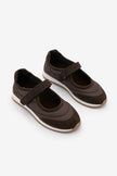 Leris – Brown Suede Mary Jane Casual Sport Babet Sneakers