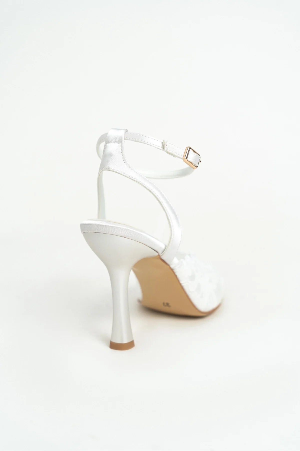 AVENY White Lace Embroidered Back Strap Women’s Heel Shoes | FOOTWEAR | Heels | Lebbse AVENY White Lace Embroidered Back Strap Women’s Heel Shoes | FOOTWEAR | Heels | Lebbse