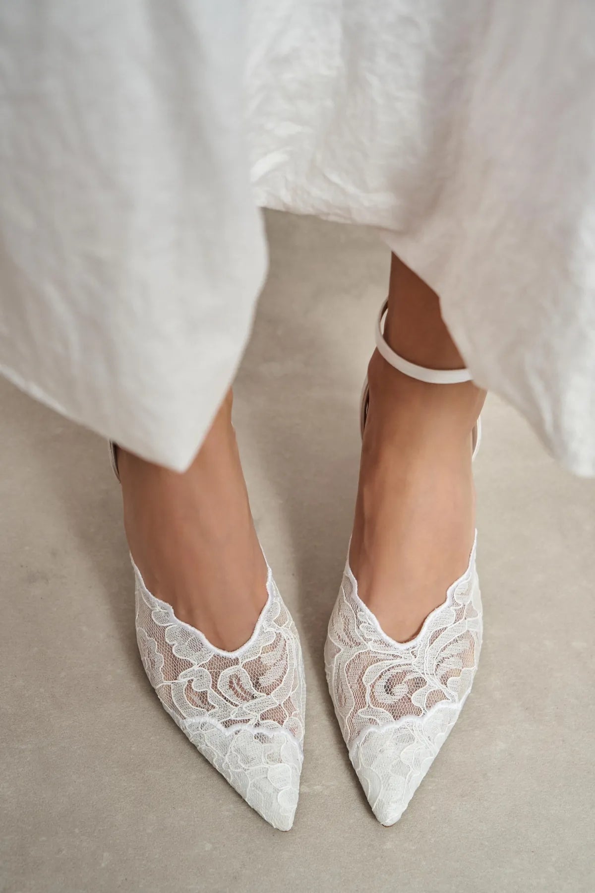 AVENY White Lace Embroidered Back Strap Women’s Heel Shoes | FOOTWEAR | Heels | Lebbse AVENY White Lace Embroidered Back Strap Women’s Heel Shoes | FOOTWEAR | Heels | Lebbse