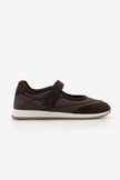 Leris – Brown Suede Mary Jane Casual Sport Babet Sneakers