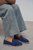 NADA Navy Blue Suede Genuine Leather Women’s Loafer