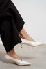 TINKY Beige Pointed Toe Women’s Low Heel Shoes