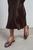 LENY Leopard Satin Trim Detail Women’s Sandal Ballet Flats