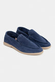 NADA Navy Blue Suede Genuine Leather Women’s Loafer