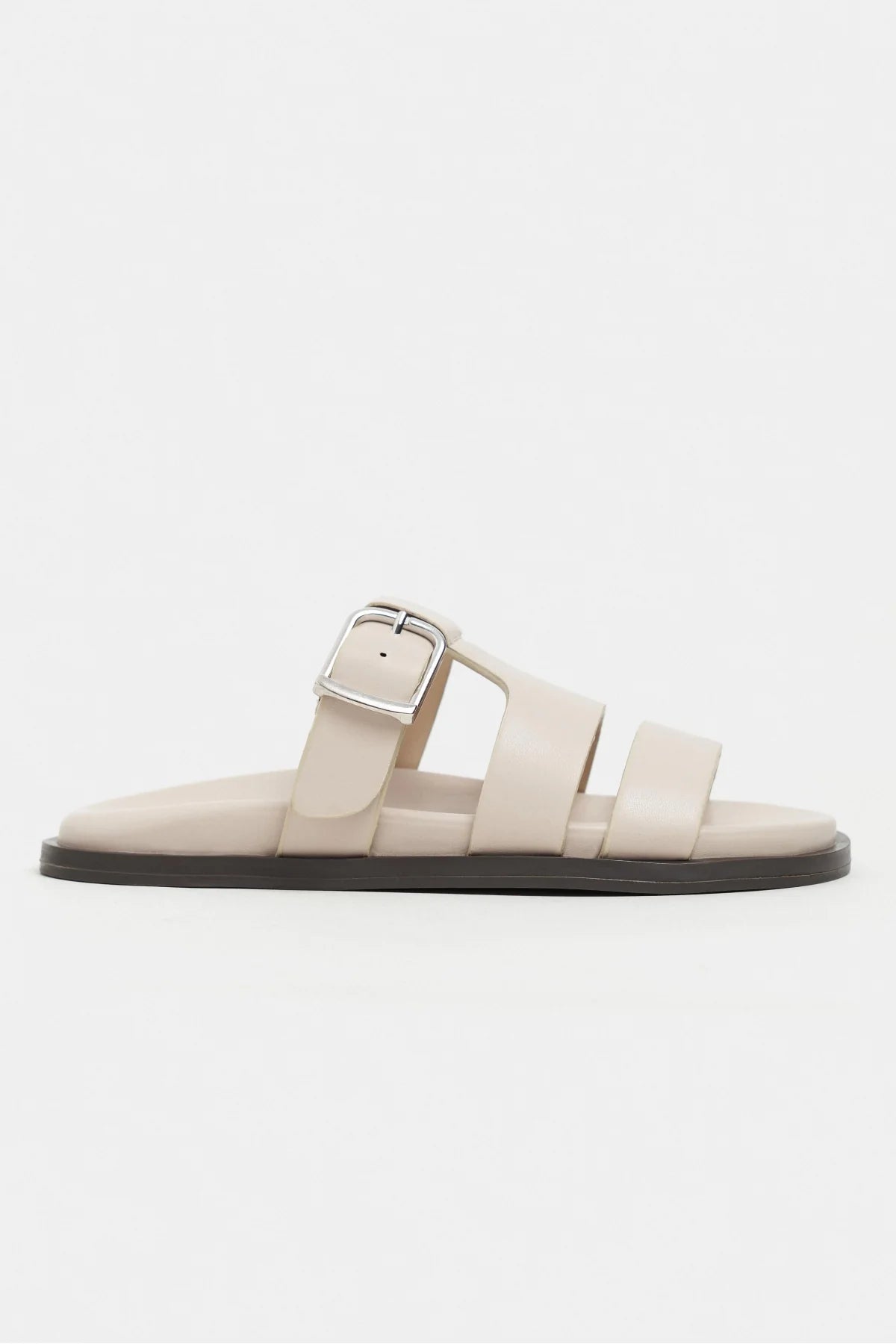 SPIRIT Beige Matte Buckle Detail Flat Women’s Slippers | FOOTWEAR | Slipper | Lebbse SPIRIT Beige Matte Buckle Detail Flat Women’s Slippers | FOOTWEAR | Slipper | Lebbse