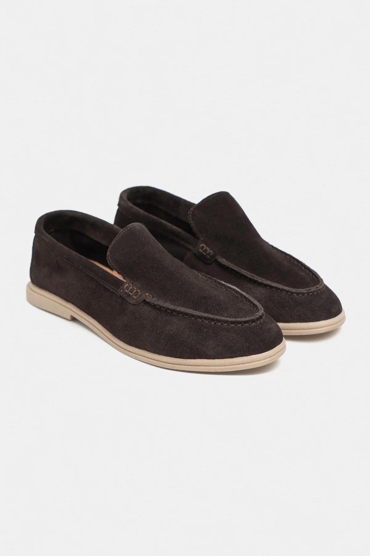 NADA Bitter Coffee Suede Genuine Leather Women’s Loafer