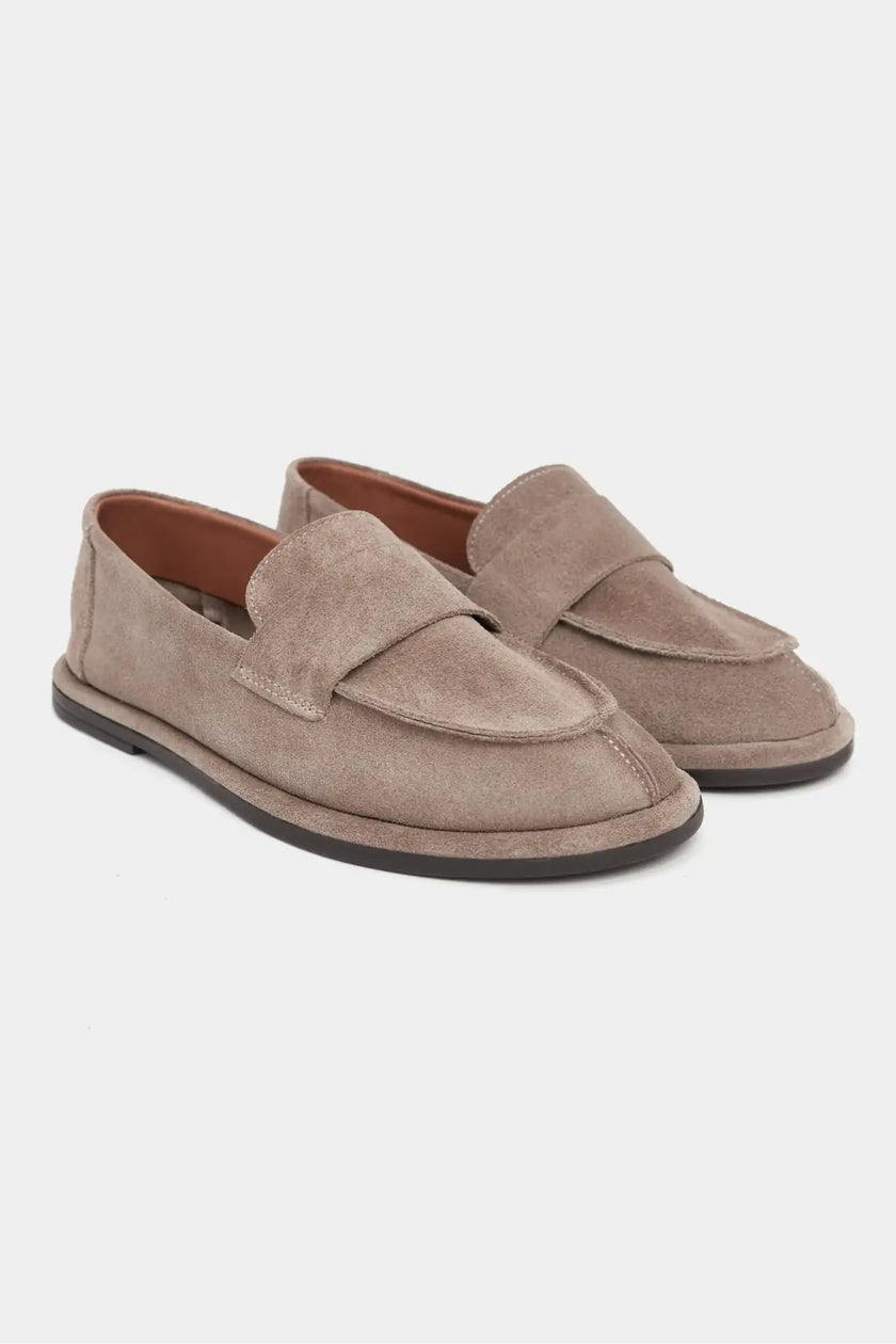 HAROLD DARK BEIGE FLAT-SOLE WOMEN'S SHOES