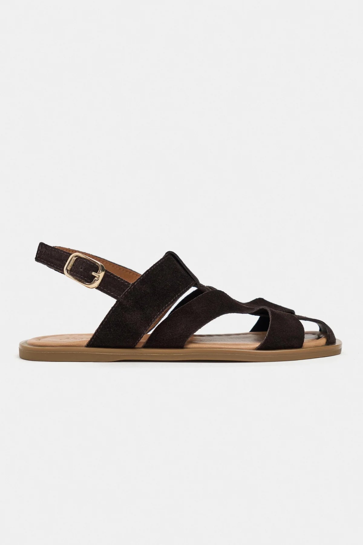 VENDY Bitter Coffee Suede Genuine Leather Buckled Women’s Sandals | FOOTWEAR | SANDALET | Lebbse VENDY Bitter Coffee Suede Genuine Leather Buckled Women’s Sandals | FOOTWEAR | SANDALET | Lebbse