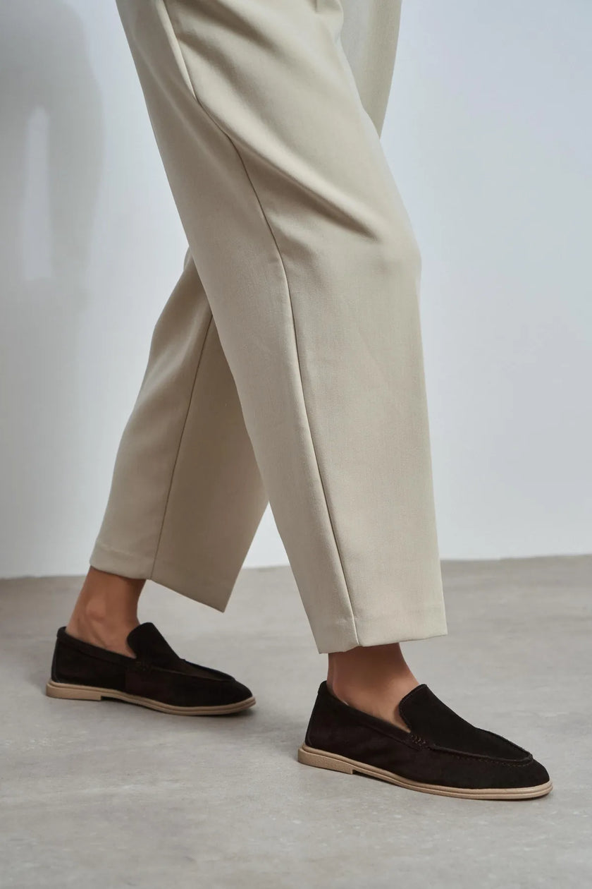 NADA Bitter Coffee Suede Genuine Leather Women’s Loafer