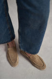 NADA Rome Beige Suede Genuine Leather Women’s Loafer