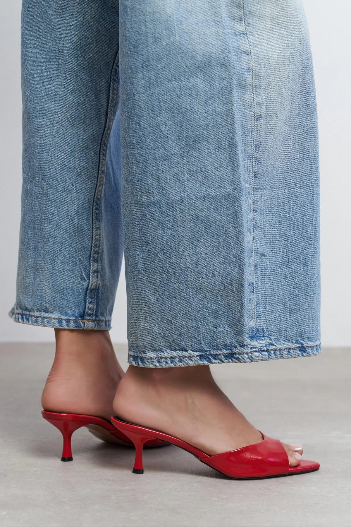 PROMISE Red Raşel Rustic Patterned Pointed-Toe Women’s Slim Heel Slipper | FOOTWEAR | Heels | Slipper | Lebbse PROMISE Red Raşel Rustic Patterned Pointed-Toe Women’s Slim Heel Slipper | FOOTWEAR | Heels | Slipper | Lebbse
