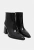JUANİTA BLACK PATTERNED ZIPPER DETAIL WOMEN'S HIGH-HEEL BOOTS