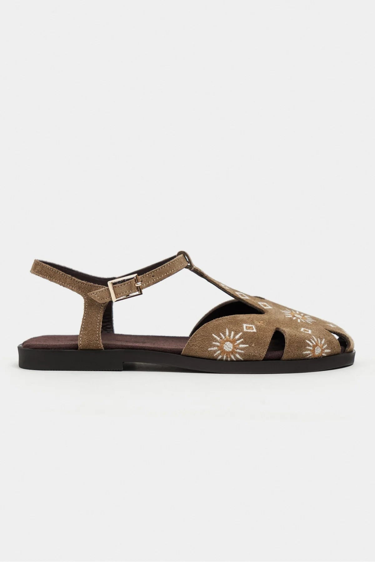 UTYA Rome Beige Suede Leather Embroidery Detail Flat Women’s Sandals | FOOTWEAR | SANDALET | Lebbse UTYA Rome Beige Suede Leather Embroidery Detail Flat Women’s Sandals | FOOTWEAR | SANDALET | Lebbse