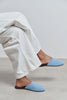 MODI BABY BLUE SUEDE LEATHER WOMEN’S CLOSED SLIPPERS