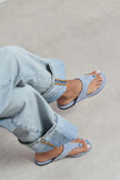 ALMIRA BABY BLUE SUEDE LEATHER WOMEN’S FLAT TOE-POST SLIPPERS