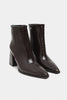 JUANİTA BROWN PATTERNED ZIPPER DETAIL WOMEN'S HIGH-HEEL BOOTS