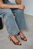 RONE Tan Matte Leather Pointed Toe Open Buckle Women’s Shoes - Pre order