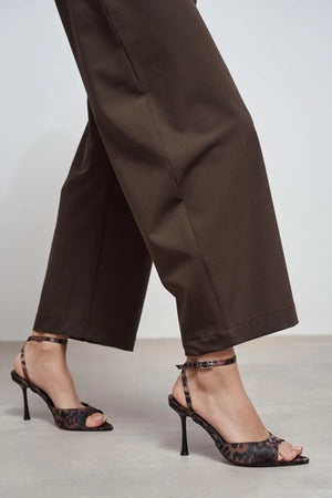 TANIA Leopard Satin Ankle-Strap Stiletto Heels