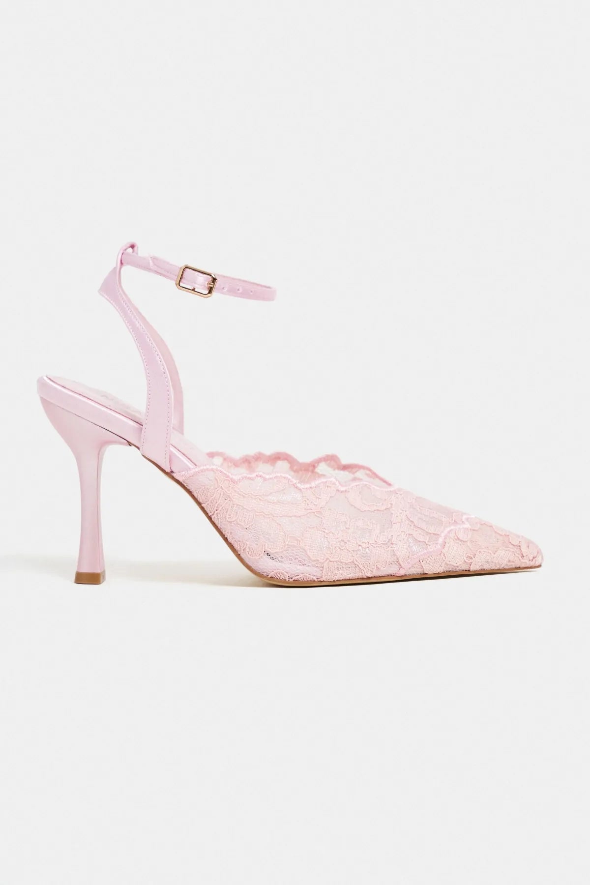AVENY Sugar Pink Lace Embroidered Back Strap Women’s Heel Shoes | FOOTWEAR | Heels | Lebbse AVENY Sugar Pink Lace Embroidered Back Strap Women’s Heel Shoes | FOOTWEAR | Heels | Lebbse