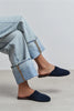 MODI NAVY BLUE SUEDE LEATHER WOMEN’S CLOSED SLIPPERS