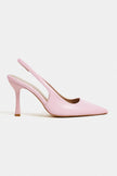 ELARA Candy Pink Matte Slingback Pointed Toe Women’s Heels