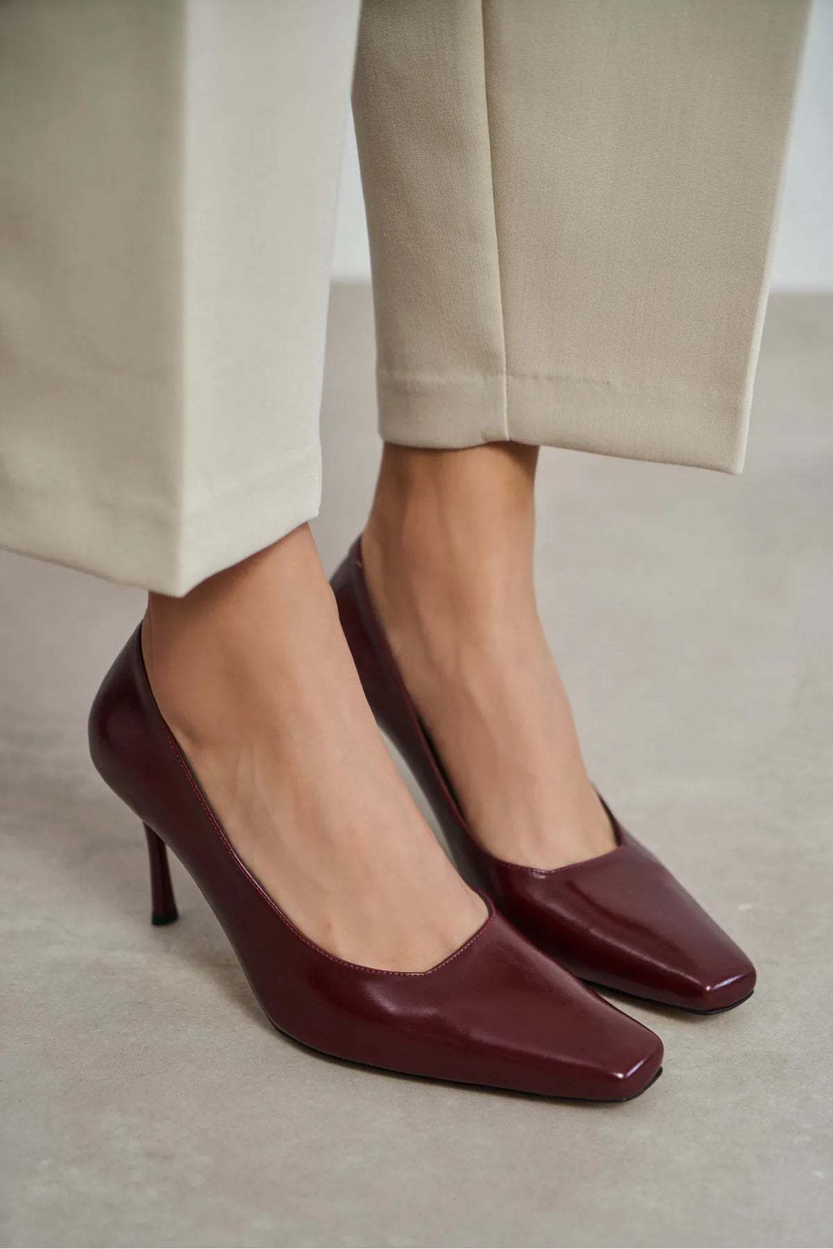 ZIVY Burgundy Rustic Patterned Blunder Toe Closed Heel Women’s Shoes | FOOTWEAR | Heels | Lebbse ZIVY Burgundy Rustic Patterned Blunder Toe Closed Heel Women’s Shoes | FOOTWEAR | Heels | Lebbse
