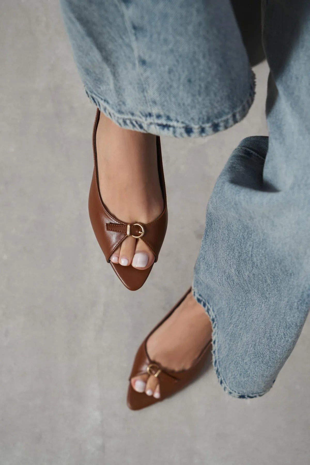 RONE Tan Matte Leather Pointed Toe Open Buckle Women’s Shoes - Pre order | FOOTWEAR | Heels | Lebbse RONE Tan Matte Leather Pointed Toe Open Buckle Women’s Shoes - Pre order | FOOTWEAR | Heels | Lebbse